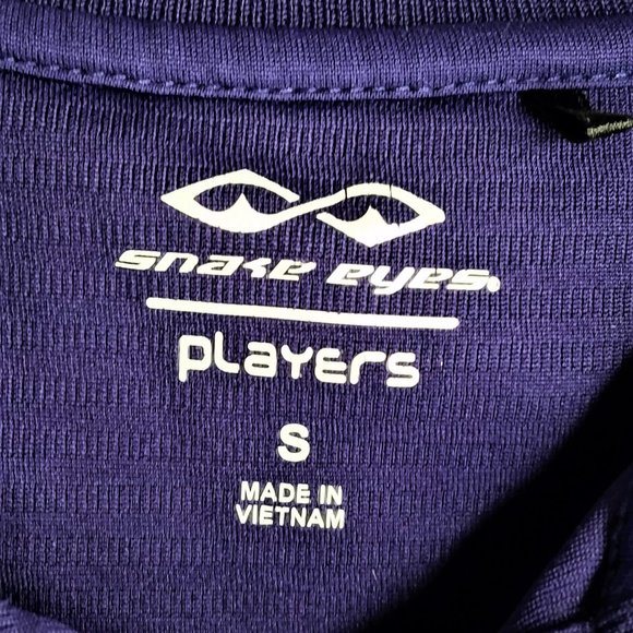 Snake Eyes Players Men's Super Lightweight Blue Polo Golf Shirt sz Small - Picture 1 of 3